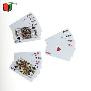 Hot sales Custom Logo Printing Paper Poker Card Design Waterproof Plastic Poker Card PVC Playing Card