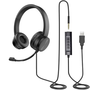 <span class=keywords><strong>Casque</strong></span> d'écoute filaire supra-auriculaire à interface personnalisée de 3.5mm <span class=keywords><strong>avec</strong></span> micro Écouteurs de musique et <span class=keywords><strong>casque</strong></span> d'écoute <span class=keywords><strong>pour</strong></span> le bureau et la télévision - Product Image 6