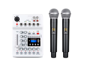 Máy Trộn Âm Thanh Kỹ Thuật Số Chuyên Nghiệp ACC NG04W, Máy Trộn Âm Thanh Dj Kỹ Thuật Số Mini, Âm Thanh Của Thiết Bị Thu Âm, Micrô Không Dây - Product Image 3