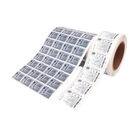 Autocollants d'étiquette en vinyle de feuille d'argent d'authenticité augmentant l'impression de numéro de série pour les autocollants d'étiquette industrielle pour l'étiquette d'emballage