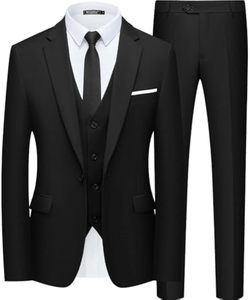 <span class=keywords><strong>Traje</strong></span> de 3 Piezas para Hombre, Corte Entallado, <span class=keywords><strong>con</strong></span> Cuentas, para Boda, Fiesta, Negocios, Blazer, Chaleco <span class=keywords><strong>y</strong></span> Pantalones - Product Image 1