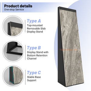 Espositore in <span class=keywords><strong>Metallo</strong></span> con Ampio Display per Lastre di Marmo, Supporto Solido Antiscivolo per Showroom di Pietra - Product Image 3