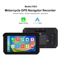 Navigation GPS étanche IP67 5 pouces Écran tactile Moto Sans fil Apple Carplay Android Auto