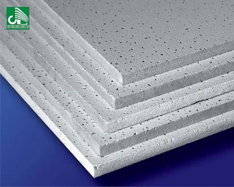 De fibra Mineral azulejo del techo de fibra mineral junta de techo/duradera de humedad de yeso/perforado de fibra mineral de techo