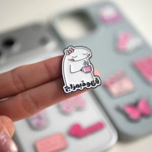 Nouveauté 2026 : Épingles personnalisées en émail souple – Autocollants pour téléphone thème Fille Rose et Arabe, Stock usine disponible pour la décoration de téléphones/sacs - Product Image 3