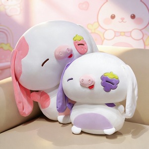 Peluche cochon personnalisée à longues oreilles lestées, broderie personnalisée, <span class=keywords><strong>pour</strong></span> soulager l'anxiété et offrir du confort, OEM/ODM - Product Image 2