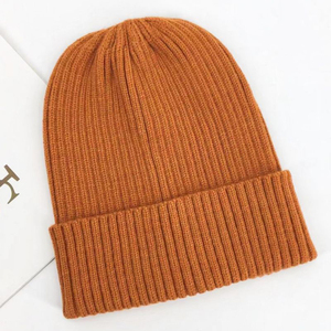 Tùy Chỉnh Dễ Thương Ấm Áp Dệt Kim Beanie Trống Mùa Đông Cashmere Bennie Mũ Phụ Nữ 100% Len/Acrylic Beanie Mũ Với Biểu Tượng Tùy Chỉnh - Product Image 2