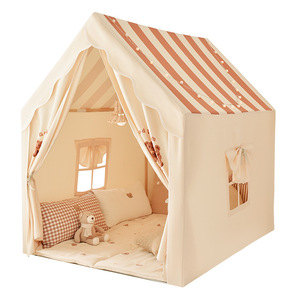 Tente de jeu Château de Princesse, portable pour intérieur, avec lumières, en polyester stable, jouet pour enfants, pour bébés filles et garçons de 3 ans et plus - Product Image 1