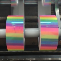 VENTE FLASH - Rouleau de paillettes multicolores à thermocoller, paillettes pour broderie, motif de paillettes pour machine à paillettes, matériau PET utilisé