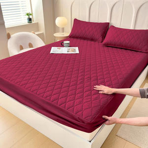 A prueba de polvo, Sábana bajera impermeable, Funda de colchón, resistente a la orina, Color sólido clásico, <span class=keywords><strong>colcha</strong></span> cómoda para el hogar - Product Image 2