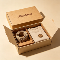 Caja de Regalo Plegable Ecológica de Lujo para Ropa y Telas, Empaque de Cartón Rígido