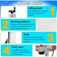 Máquina de Marcado Láser UV de 3W 5W 10W 15W Clase II (0.874mW) con Enfriamiento por Aire para Papel, MDF, Vidrio, Metal, Plástico, Madera y Joyería