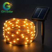 Lampu String Bistro Tenaga Surya untuk Restoran, Teras, dan Halaman, 22M 200 LED, Baterai AA 600mAh, Tahan Air IP65, Langsung dari Pabrik
