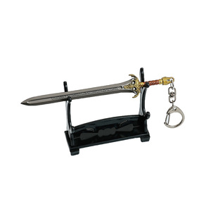 Épée atlantide classique de film, 12 cm, en alliage de zinc entièrement métallique, porte-clés de collection - Product Image 6