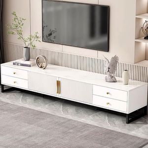 Современный дизайн настенный шкаф для телевизора со светодиодным светом деревянная подставка для телевизора 85-дюймовая роскошная мебель для дома и гостиной - Product Image 5