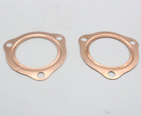 Joints de collecteur d'échappement en cuivre de 2-1/2 pouces réutilisables pour SBC BBC 302 350 454 2,5 pouces Pièces automobiles VA0286