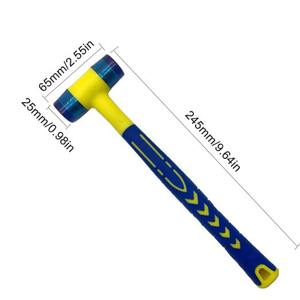 Martillo de Instalación Integrado con Mango de Plástico, Martillo de Goma para el Hogar, para Teñir, Decorar y Colocar Azulejos, con Cabeza Intercambiable - Product Image 4