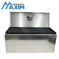 Boîte à outils verrouillable en aluminium de camion de remorque stockage de casier de coffre 28x12.5x12