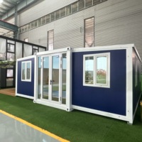 Maison Modulaire Préfabriquée Prête à l'emploi en Conteneur de 20 ou 40 Pieds, Extensible, Villa Préfabriquée, Cuisine, Magasin, Design Contemporain pour l'Extérieur