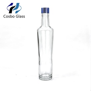 Botella de Vidrio Alta de Lujo Minimalista, Económica y de Primera Calidad, Imprescindible, de 375ml, 700ml, 750ml para Licores, Brandy, <span class=keywords><strong>Bourbon</strong></span> - Product Image 1