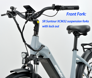 Vélo électrique urbain 36V 15Ah pour enfants avec dérailleur, pneus larges, cadre en alliage d'aluminium et électronique numérique - Product Image 2