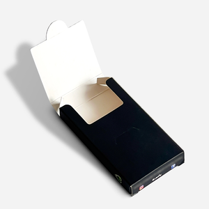 Boîte à cigarettes vide de luxe en papier avec logo personnalisé, lamination brillante, gaufrage artisanal, étui à cigarettes vide - Product Image 2