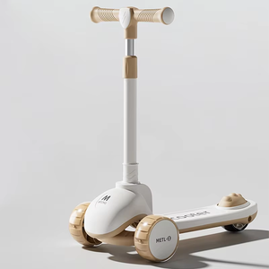 3-In-1 Opvouwbare Kick Scooter 1-6 Jaar Oud Sit Ride Lichtgewicht 3-wielige Veiligheidsrem Jongens Meisjes Peuter <span class=keywords><strong>Kids</strong></span> Scooter Buiten Spelen - Product Image 3