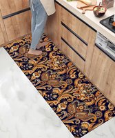 Modern Leather Kitchen Rugs Mats Waterproof Pet Friendly Eco-Friendly Comfort Standing Mat Floor Washable Flat Pile Long Rug