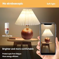 Lampe de table LED sans fil haut de gamme pour hôtel restaurant Lampe d'abat-jour en tissu rechargeable de luxe Lumière en bois