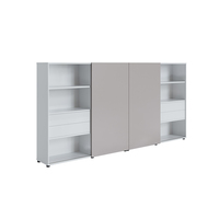 Système de bureau commercial en bois de luxe moderne nouveau design armoire de rangement de fichiers de meubles bibliothèque affichage étagère