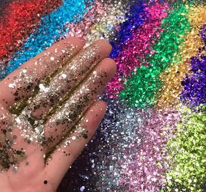 Polvo de Brillo Corporal Multicolor Resistente al Agua, de Larga Duración, para Fiestas, Marca Privada, Éxito de Ventas Global, Maquillaje Personalizado MLM - Product Image 1