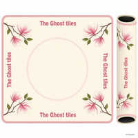Tapis de mahjong carré à motif personnalisé rétro, série plantes, adapté aux fêtes de famille, tapis de mahjong de style américain