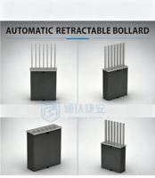 Barrière hydraulique automatique de sécurité, bollard de parking souterrain rétractable invisible et flexible pour usage commercial