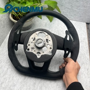 พวงมาลัยรถหนังนิ่มครึ่งตัวตามสั่งสำหรับรถ <span class=keywords><strong>Audi</strong></span> R8 A5 C7 <span class=keywords><strong>RS</strong></span> Q5 TT R8 A4 <span class=keywords><strong>Q6</strong></span> B8 B9 S4 RS6 A6 A4L พวงมาลัยอุปกรณ์เสริม Q7รถ - Product Image 5