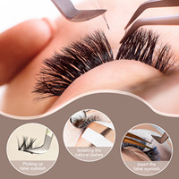 Pincettes en acier inoxydable dégradé, pincettes courbées/pointues de précision pour le nail art, l'extension de cils, la pose d'autocollants et de strass