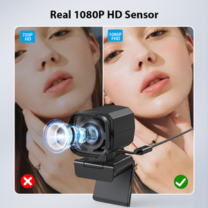 Caméra Web pour vidéoconférence Full HD 1080P, Interface USB2.0 haute vitesse, mise au point fixe, micro à réduction de bruit, capteur d'image CMOS, <span class=keywords><strong>2022</strong></span> - Product Image 2