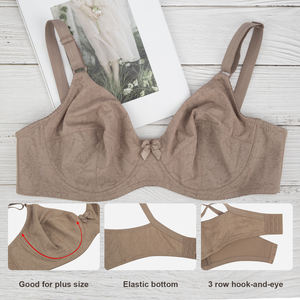 Sujetador Inalámbrico Solf, Lencería Esencial para el Día a Día, Ropa Interior Íntima, Sujetador Ajustado, Sólido, para Damas Maduras, Sin Relleno, con Aros, Transpirable y Ecológico - Product Image 4