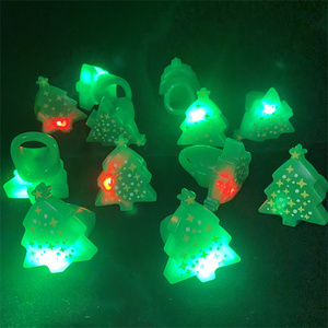 Hot Selling <b>LED</b> Finger <b>Lights</b> TPR Material Snowman Snowflake Santa <b>Tree</b> Elk Ring Christmas Gift Children's Toys - Product Image 5
