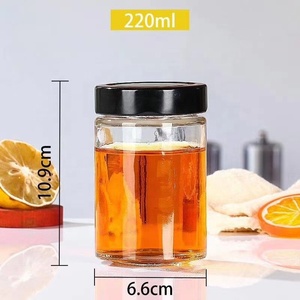 Pots en verre ronds <span class=keywords><strong>de</strong></span> 100ml 200ml 280ml 380ml avec couvercle profond et logo d'impression personnalisé pour le stockage des aliments <span class=keywords><strong>de</strong></span> jus <span class=keywords><strong>de</strong></span> <span class=keywords><strong>confiture</strong></span> <span class=keywords><strong>de</strong></span> miel - Product Image 6