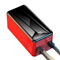 Batterie externe 22,5 W avec plusieurs ports USB, 30000 mAh, avec cordon, chargeur rapide PD 3.0 pour téléphone, station d'alimentation de voyage