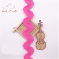 Ruban Ric Rac Multicolore de Haute Qualité 2 cm, Bordure Zig Zag