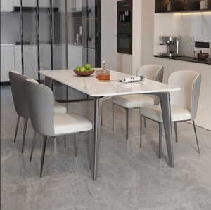 Ensemble <span class=keywords><strong>de</strong></span> table à manger <span class=keywords><strong>de</strong></span> luxe <span class=keywords><strong>6</strong></span> places Table à manger en marbre <span class=keywords><strong>blanc</strong></span> <span class=keywords><strong>noir</strong></span> <span class=keywords><strong>et</strong></span> chaises Ensemble <span class=keywords><strong>de</strong></span> table à manger Salle à manger Ensemble <span class=keywords><strong>de</strong></span> table à manger 4 chaises - Product Image 1