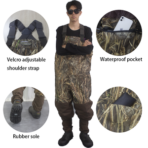 ชุดลุยน้ำนีโอพรีนกันน้ำฤดูหนาวให้ความอบอุ่นพร้อมรองเท้าบูทสำหรับล่าสัตว์ - Product Image 5