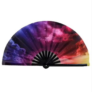 Abanicos Plegables UV Personalizados con Impresión Reactiva al por Mayor para Mujeres, para Fiestas y Festivales Rave, Decoraciones Hechas de Bambú - Product Image 2