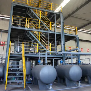 Waste Oil Refinery Non-pollution Black Waste Engine Motor Oil To Commercial Diesel Cracking Distillation Production Line