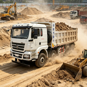 Camion benne poids lourd Shacman 8x4 40 tonnes diesel pour le transport de gravier, travaux de terrassement et de construction, et le transport de matériaux en vrac sur chantier - Product Image 6