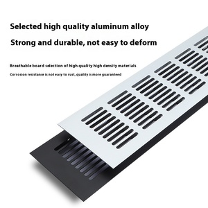 Armário de Sapatos Moderno em Liga de Alumínio com Rede Respirável, Tampa Retangular com Furos de Ventilação, Hardware Decorativo para Móveis - Product Image 3