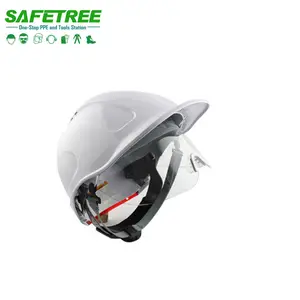 Ningbo Safetree high quality Helmet CE EN397, ANSI Z89.1 Standard industrial safety helmet with goggle