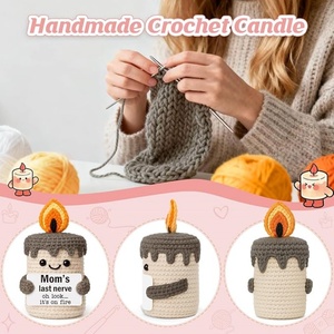Cadeaux de blague pour Noël, la Fête des Mères, les anniversaires pour Maman, Mère, Mama, Mommy - Bougie au crochet faite main mignonne, Idées cadeaux « Dernier nerf de Maman » - Product Image 6