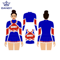 Uniforme de pom-pom girl avec logo en spandex au design unique de haute qualité
